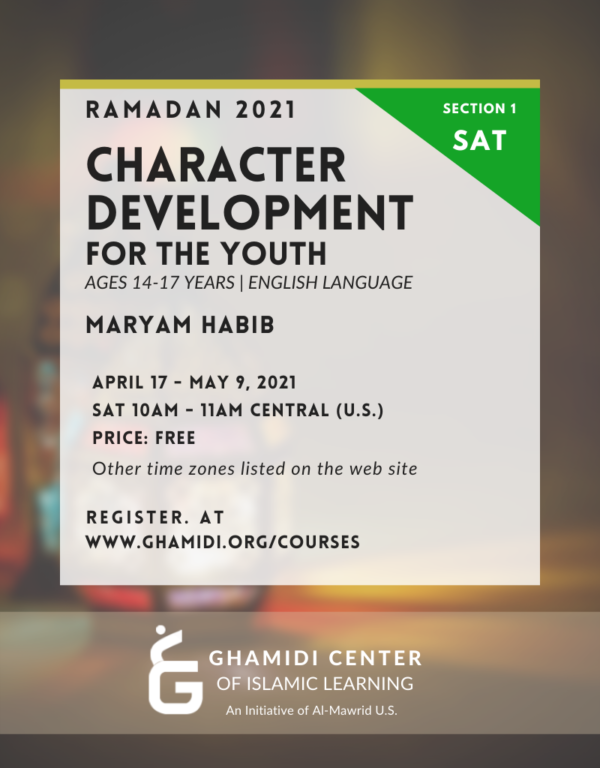 Character Development for the Youth - Section 1